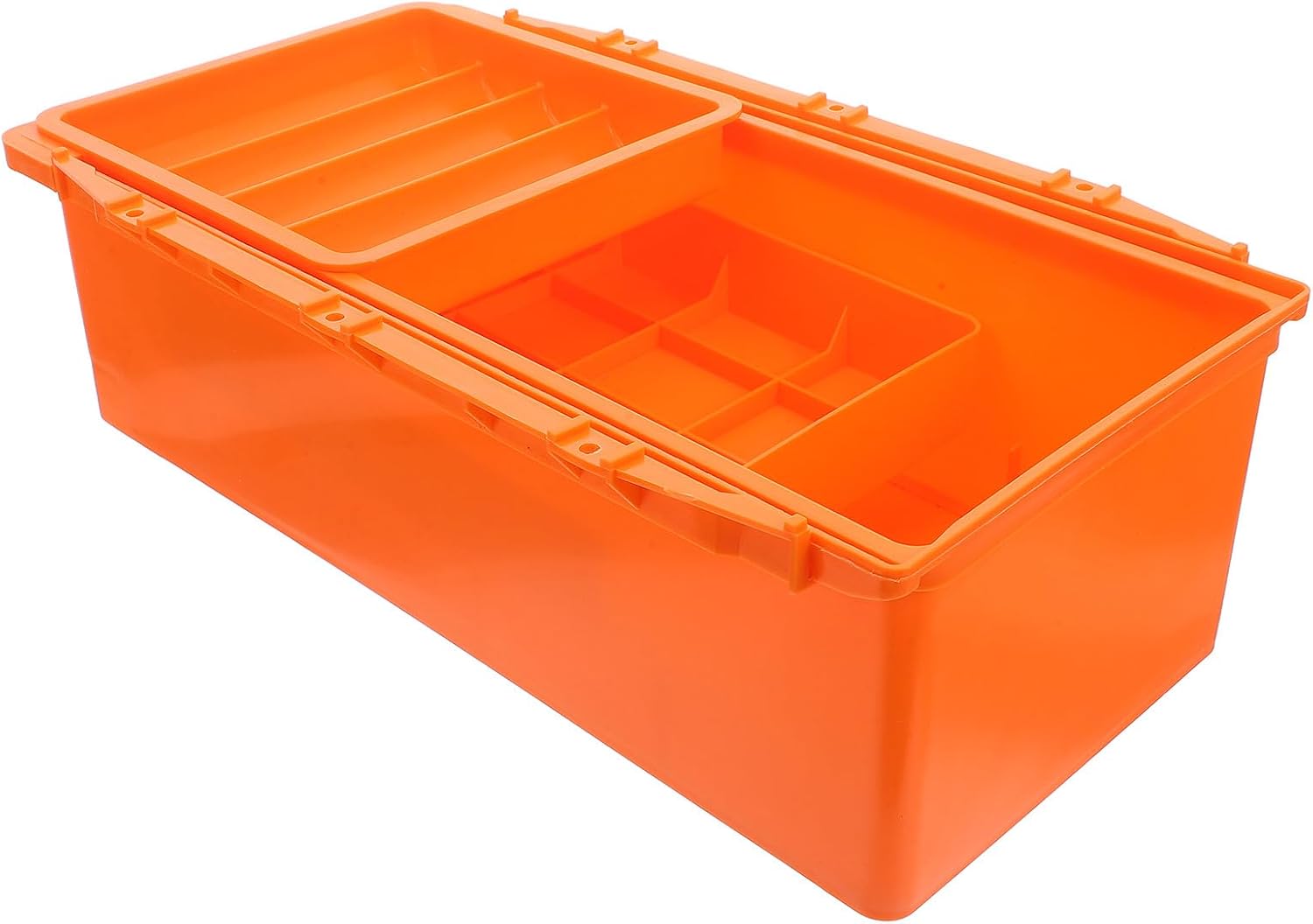 Uonlytech Sewing Organizer: Under Desk Storage Drawer Box - Three-Tier Plastic Organizer for Sewing Machine Tables - Office Desk Drawer Box with Compartments