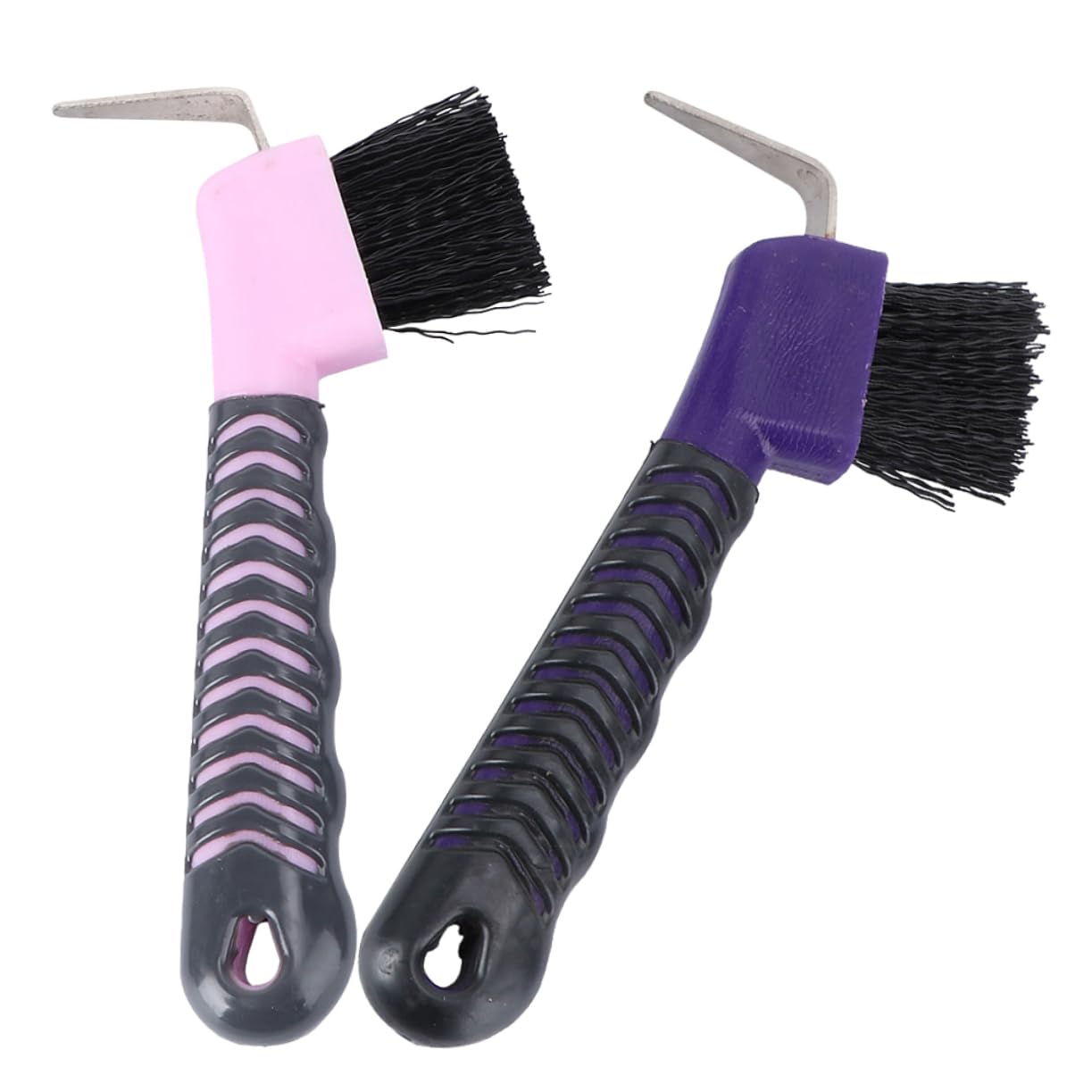 COLLBATH 2pcs Horse Hoof Cleaning Brush Hoof Care Tools Equestrian Supplies Horse Grooming Kit Random Color
