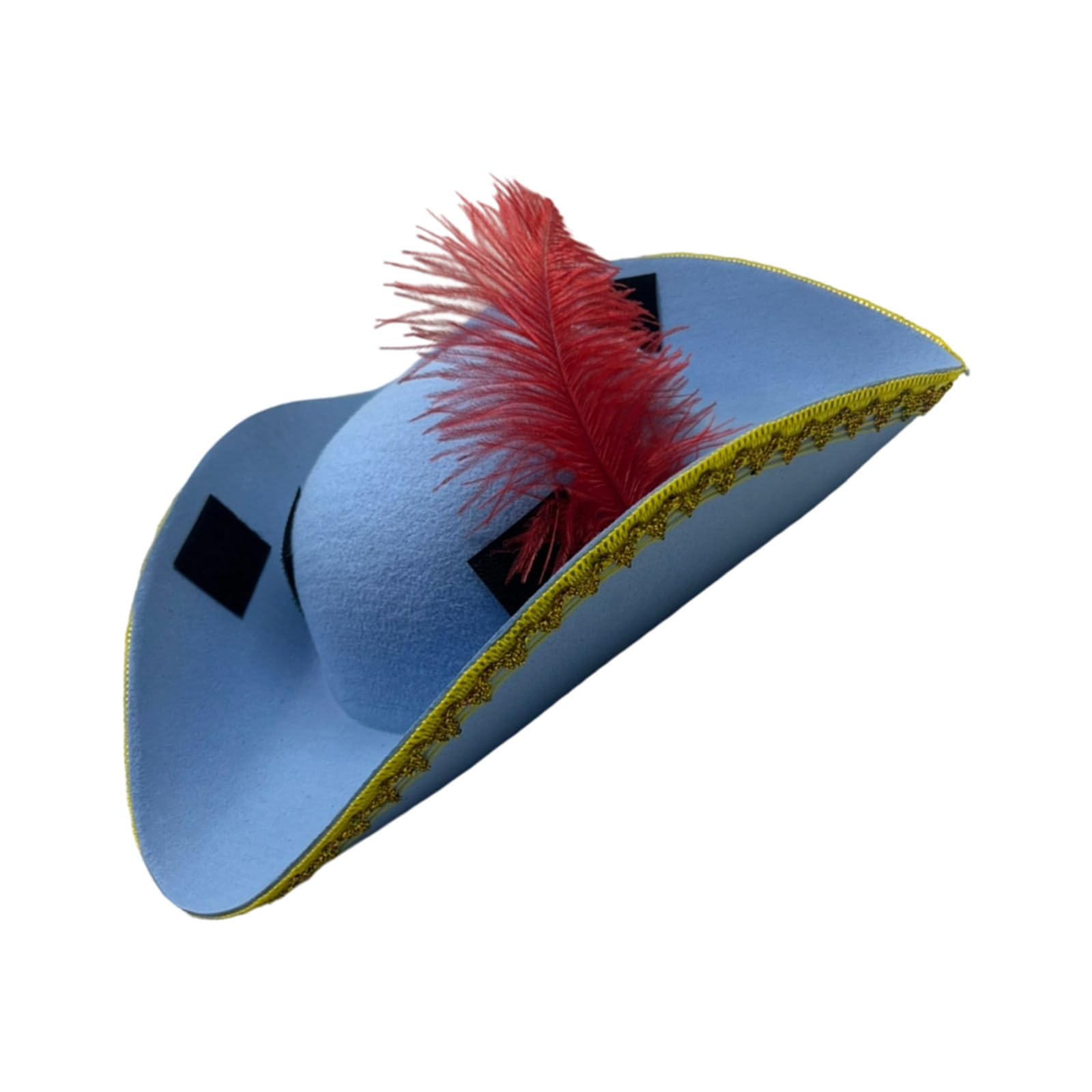Maxtonser Golden Lace Feathered Pirate Caps for Halloween Parties and Pretend Adventures Perfect for Halloween Dressing & Play