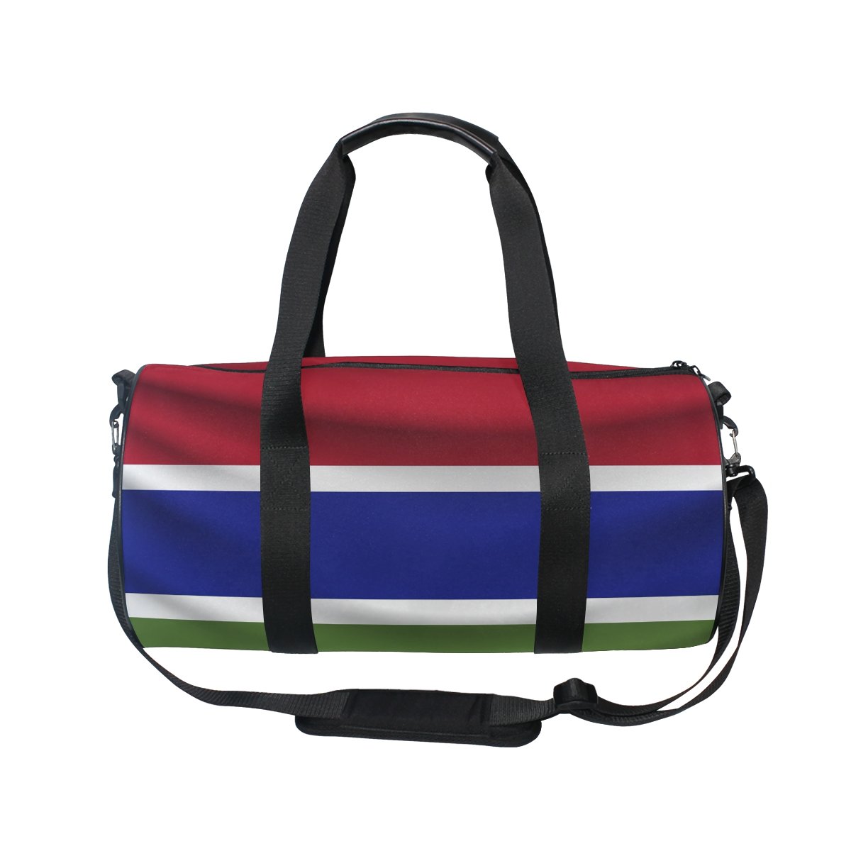 Gambia Flag Travel Duffel Shoulder Bag ?Sports Gym Fitness Bags