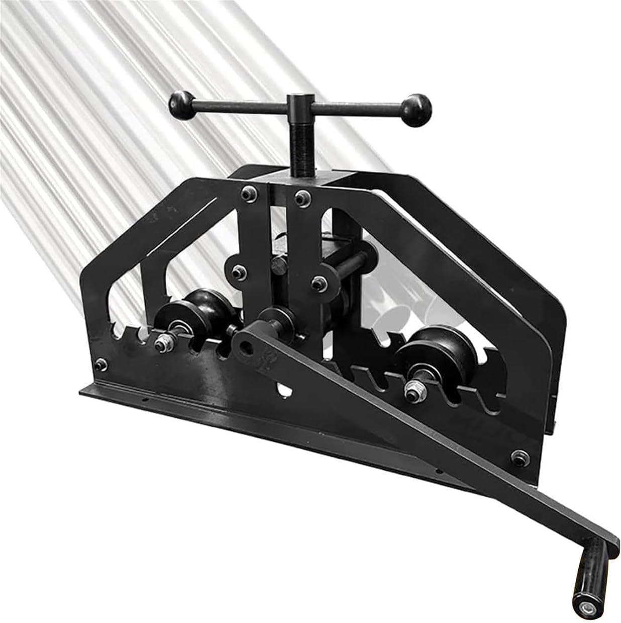 SBCGFY Metal Tube Bender Machine,1-1/4 To 2 Round Roller Stretcher Shrinker,Manual Metal Tubing Notcher Stretcher