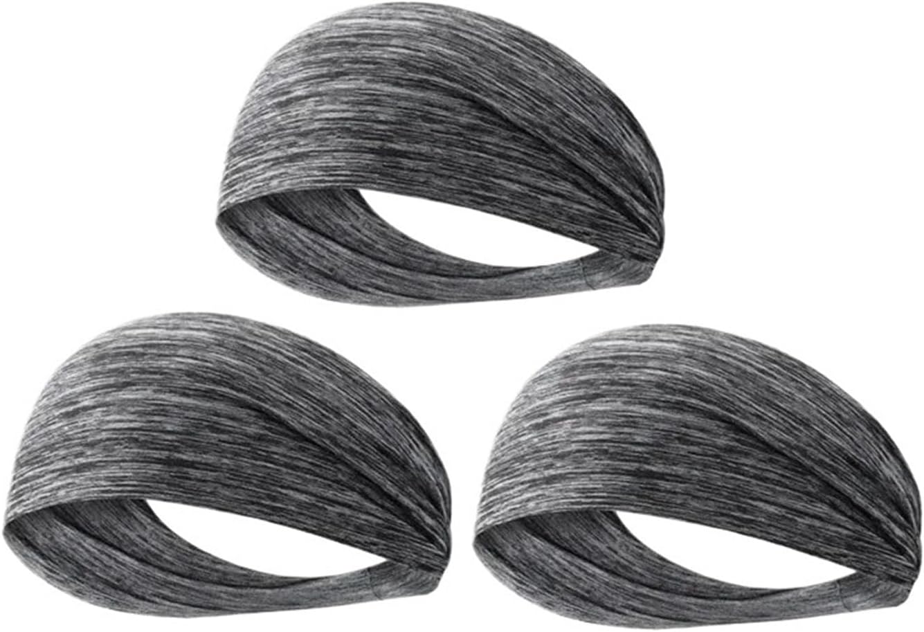 Sweatband for Men Women Elastic Sport Hairbands Head Band Yoga Headbands Headwear Headwrap Sports Workout Hair Accessories for Running, Yoga