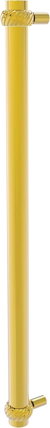 Allied Brass 402T-RP-PB 18 Inch Refrigerator Pull with Twisted Accents, Polished Brass