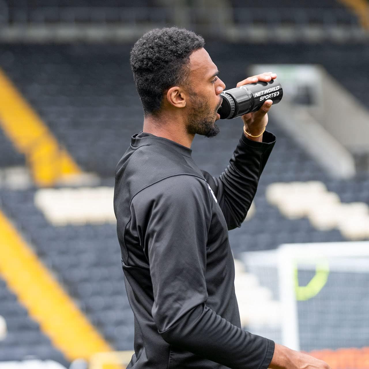 Net World Sports 10 Water Bottles & Carrier [750ml] - BPA Free Plastic Available (Semi Transparent)