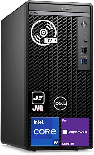 dell OptiPlex Business Desktop Tower, procesador Intel Core i9-12900K de 12 generación, SSD de 2 TB + disco duro de 1 TB, 36 GB de RAM, DVD-RW,