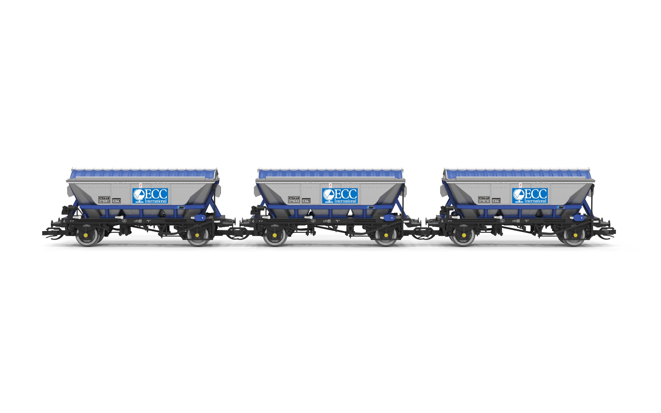 Hornby TT6049 CDA Hopper ECC No.375081, 375043 & 375018 Triple Pack