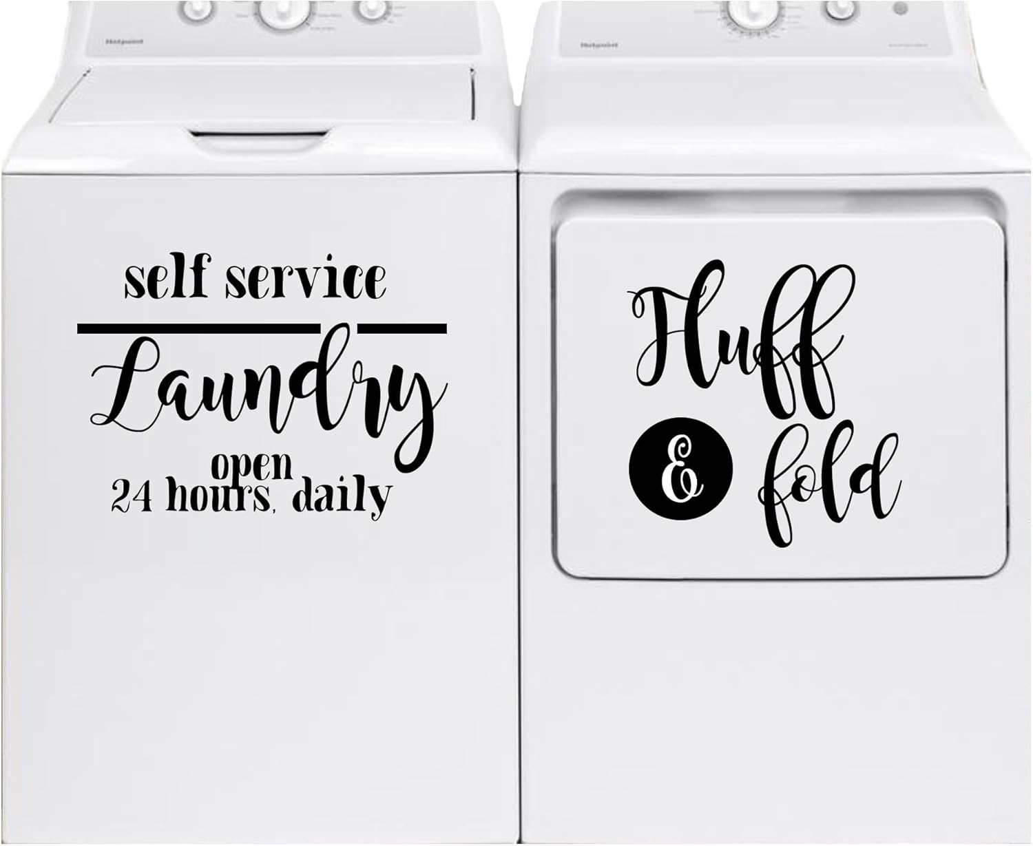 Laundry Room Decor Washing Machine Dryer Sticker Decal, Many Colors, Many Sizes, Vinyl, Removable, Farmhouse Laundry Room Decor