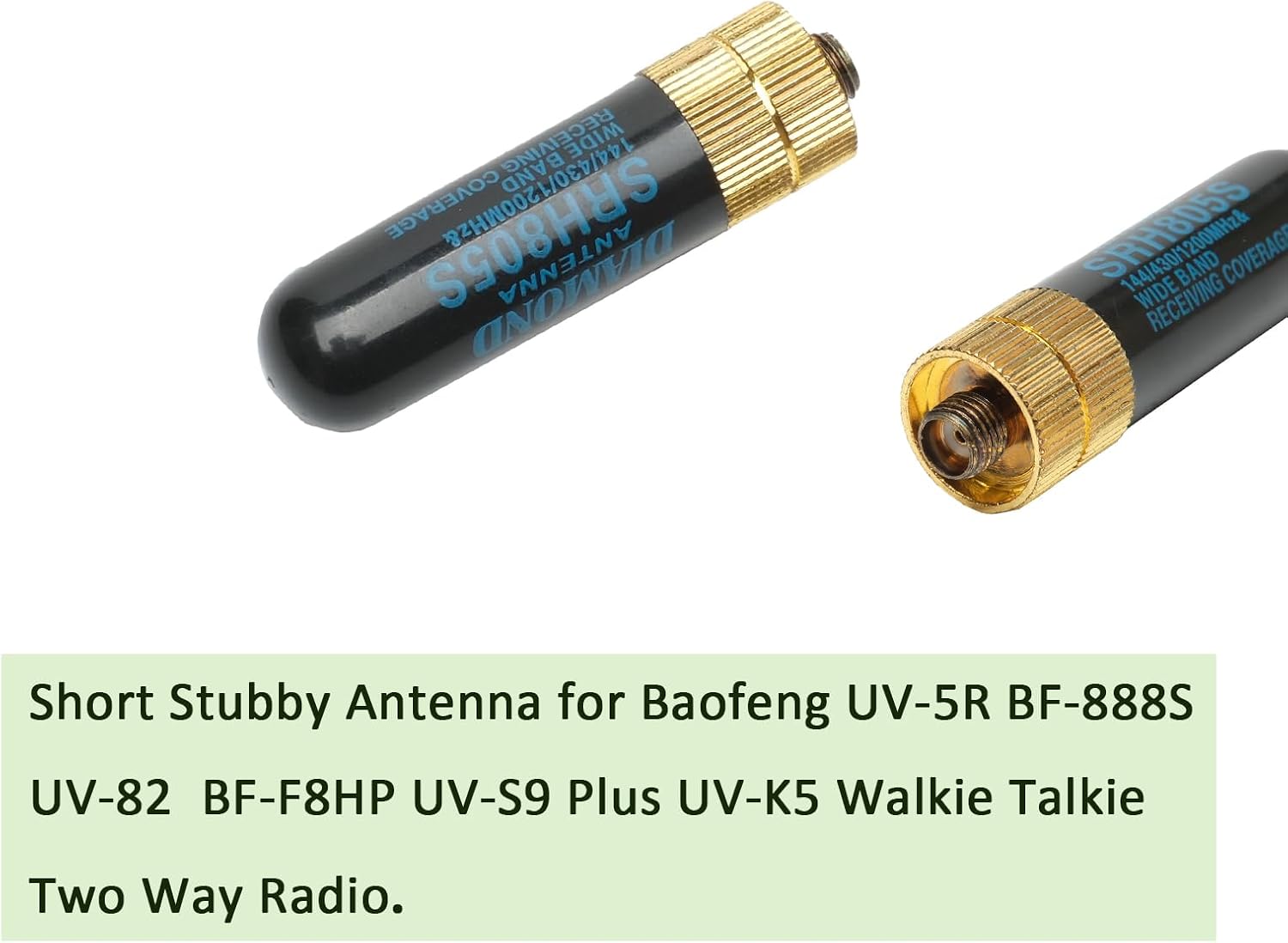 Dual Band Antenna 144/430 MHZ Mini Short Stubby Antenna for Baofeng UV-5R BF-888S UV-82 BF-F8HP UV-S9 Plus UV-K5 Walkie Talkie Two Way Radio 6Pack
