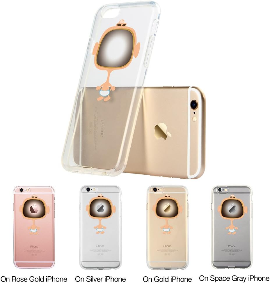 iPhone 6 Plus Case, ESR Mania Series Protective Case Bumper[Scratch-Resistant] [Perfect Fit] Clear Soft TPU Back Cover with Cute Print for 5.5 inches iPhone 6 Plus (Laughing Baby)