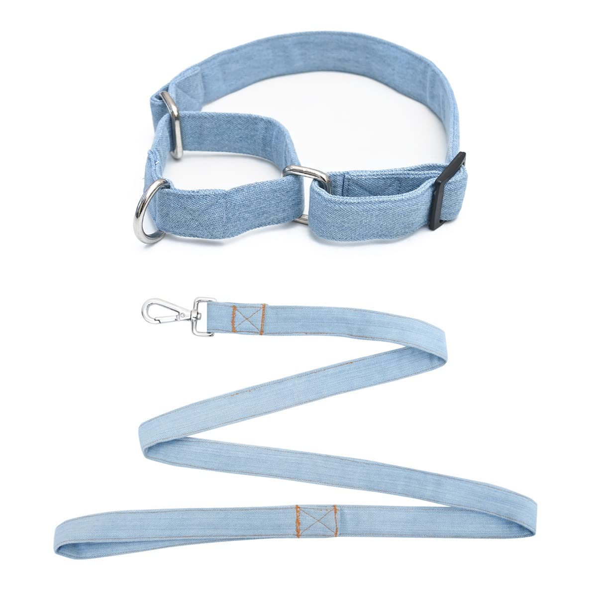 Mutt of Course Light Blue Denim Martingale Dog Collar (Large Combo) (B09GKLJ7R5) Amazon Price History, Amazon Price Tracker