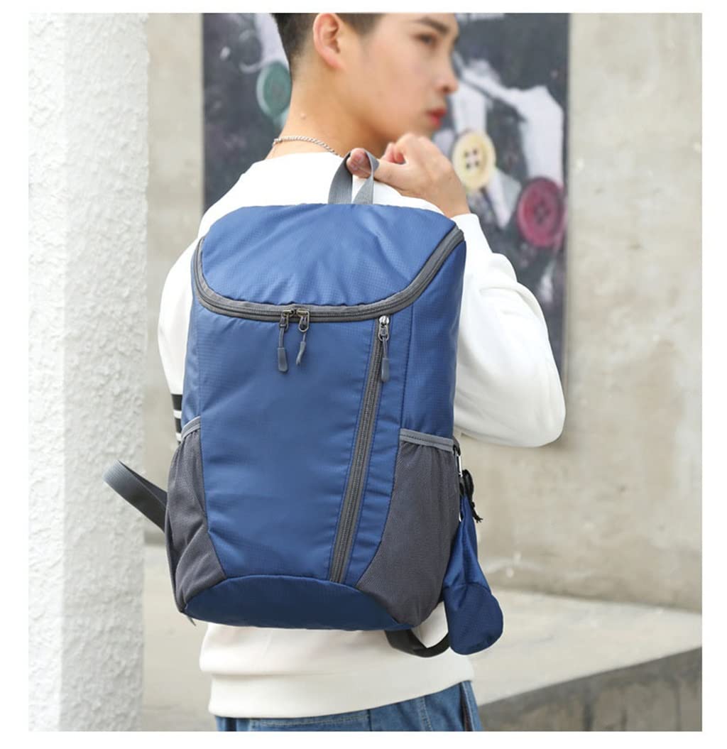 15L Portable Foldable Backpack Folding Mountaineering Bag Outdoor Riding Backpack Travel Backpack(D)
