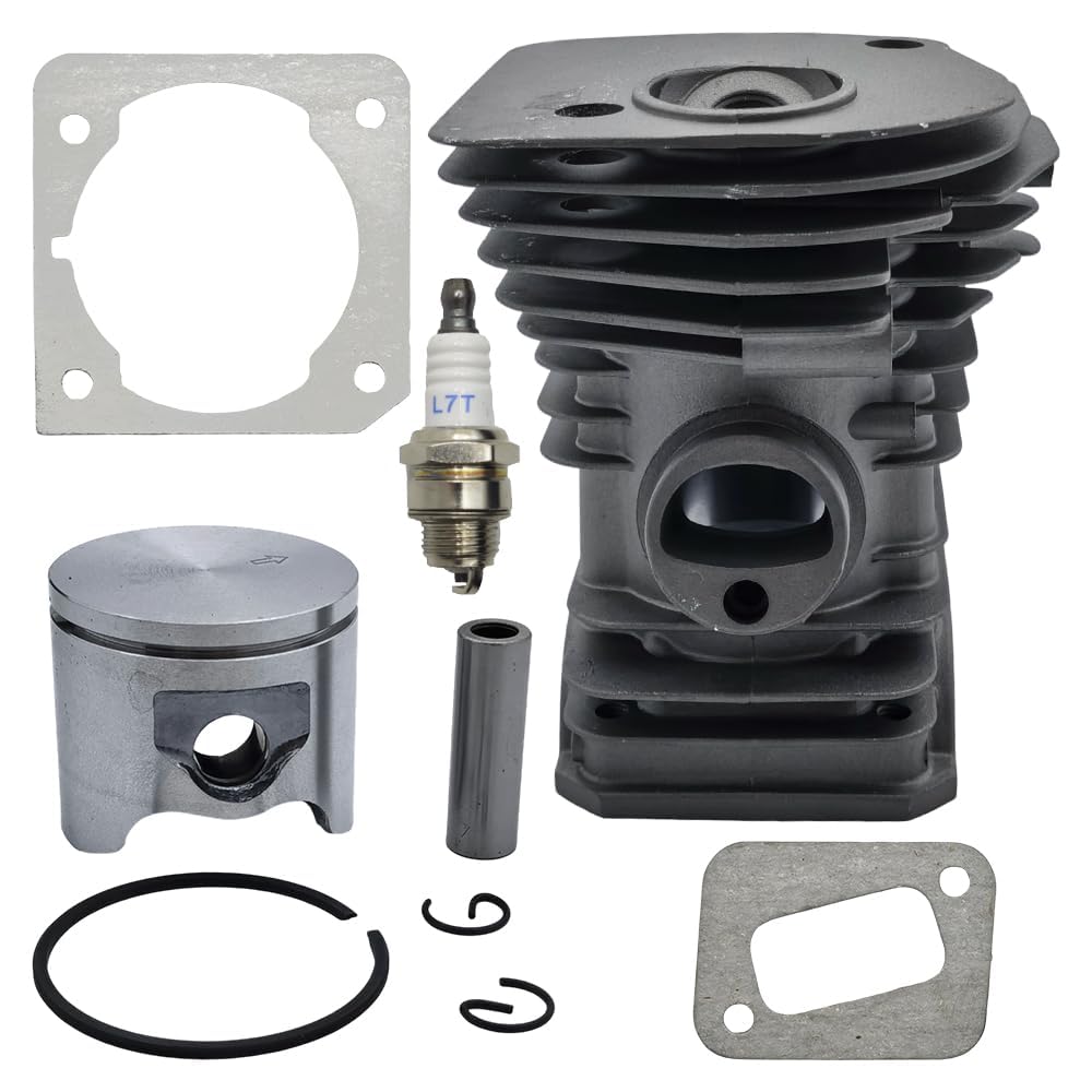 RUURUU​​ Kit de pistón cilíndrico chapado en Nikasil de 42 mm para motosierras Husqvarna 340, 345E, 350EPA y Jonsered CS2141, CS2145, CS2150