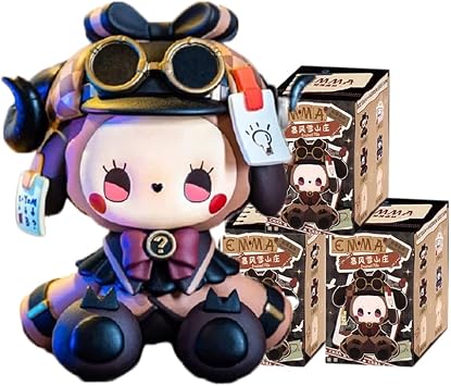 Aven Rabbit Emma Frostveil Villa Series Blind Box Action Figures Mystery Box Random Toys Birthday Christmas Collectible Toy for Desktop Accessories, 3 PCS