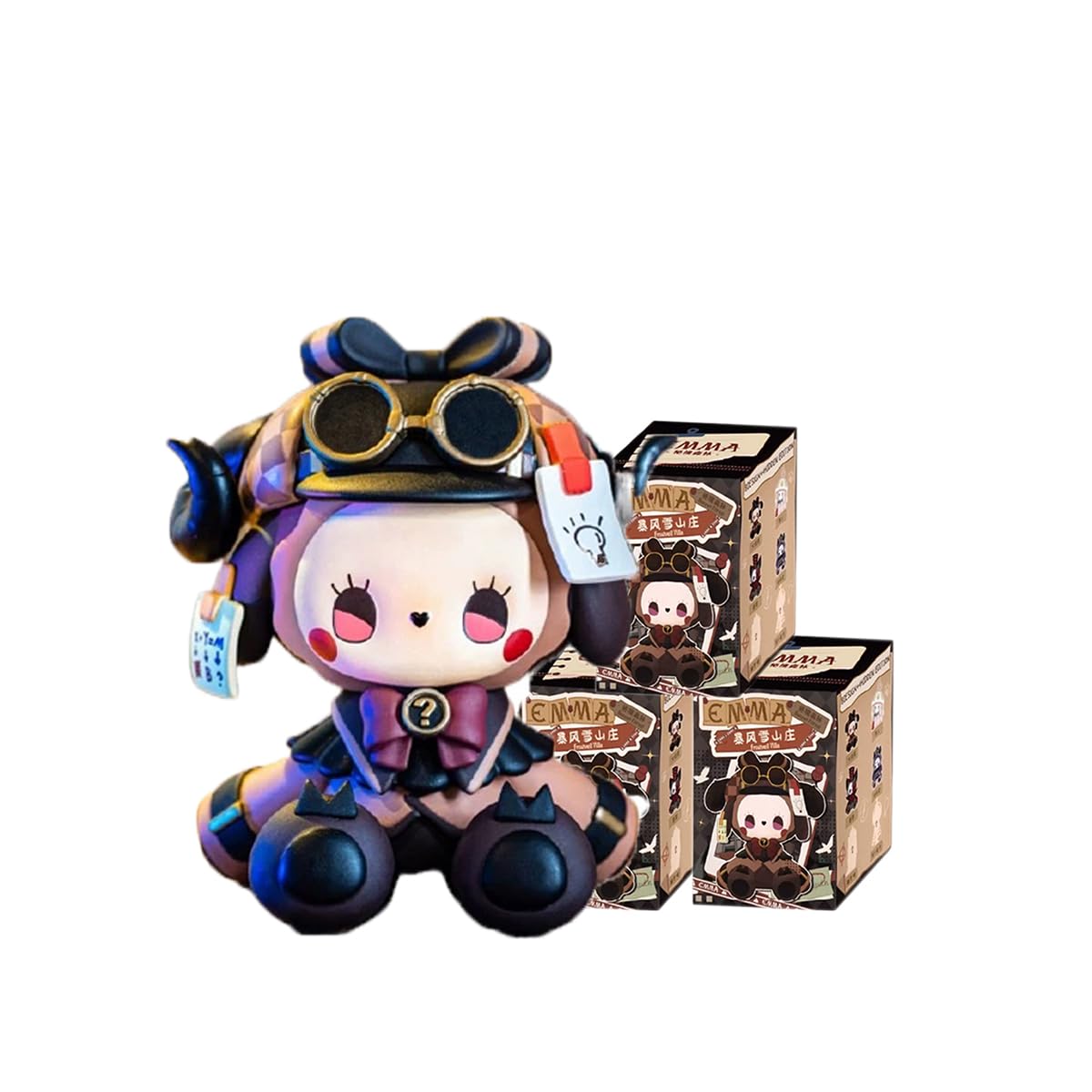 Aven Rabbit Emma Frostveil Villa Series Blind Box Action Figures Mystery Box Random Toys Birthday Christmas Collectible Toy for Desktop Accessories, 3