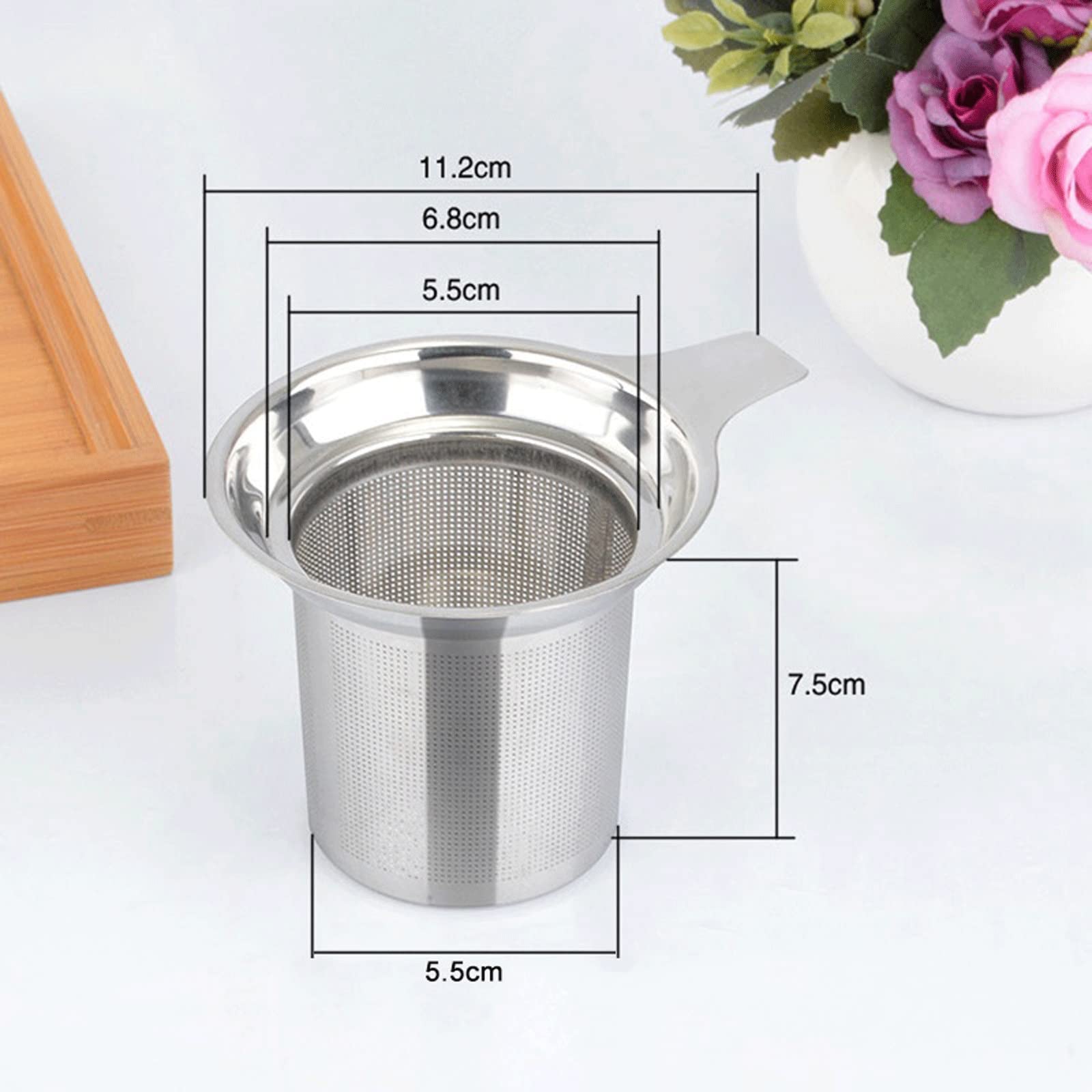Filtre à thé réutilisable - Filtre à thé en vrac - Diffuseur de thé pour la maison et la cuisine