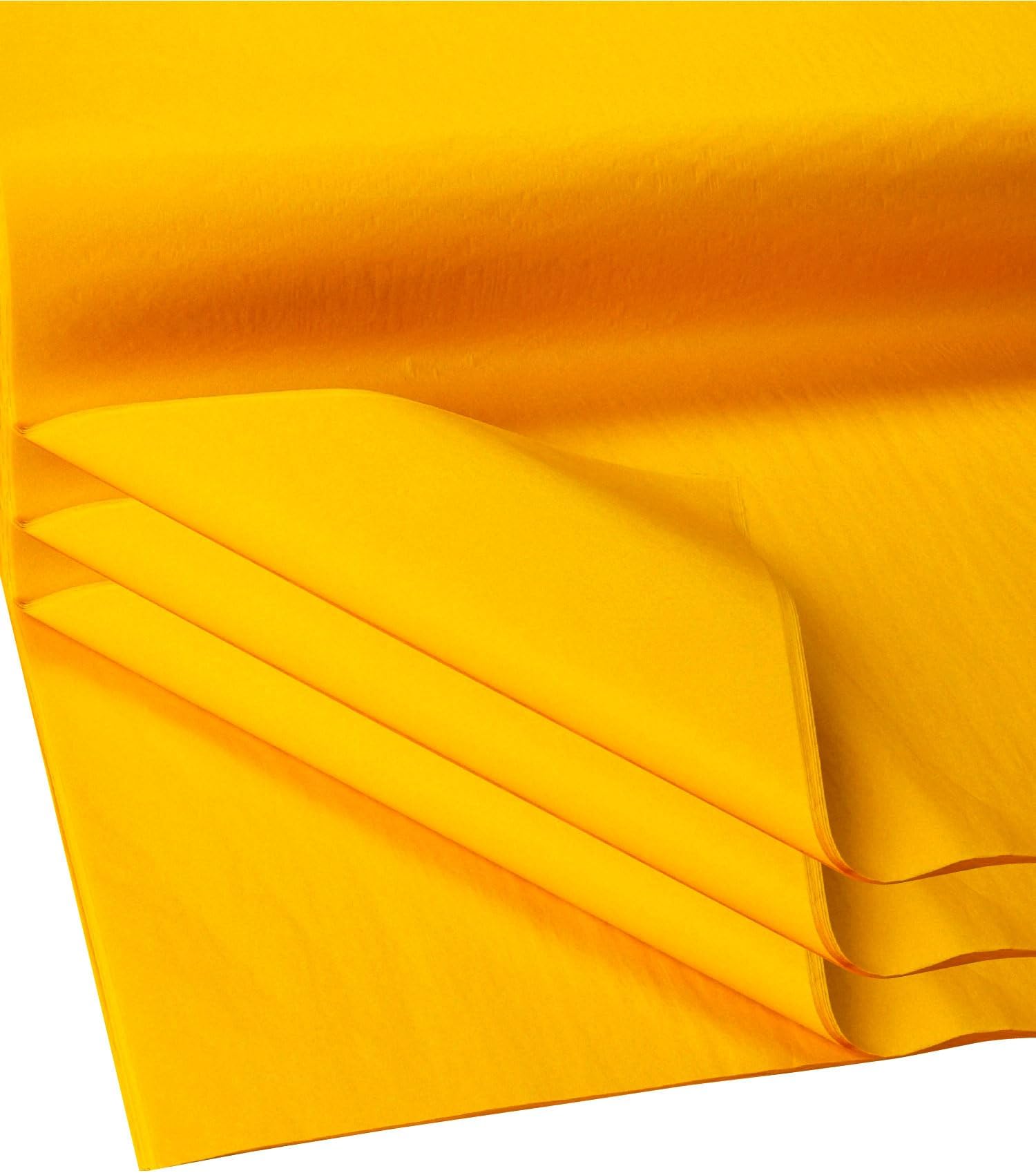 Gift Wrap Tissue Paper | Size: 15 Inch X 20 Inch | Count: 100 Sheets (Goldenrod)