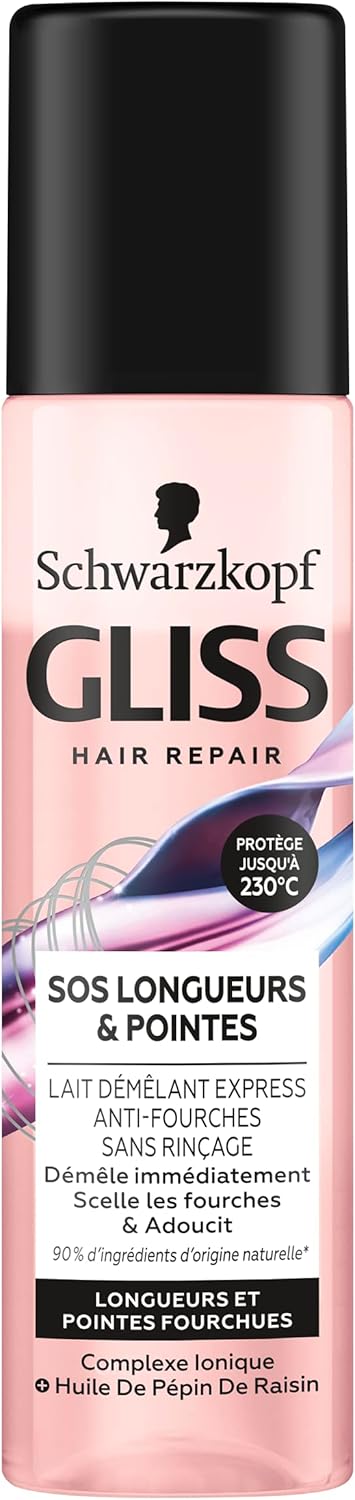 Schwarzkopf Gliss Démêlant Express SOS: Démêlage Immédiat & Naturel