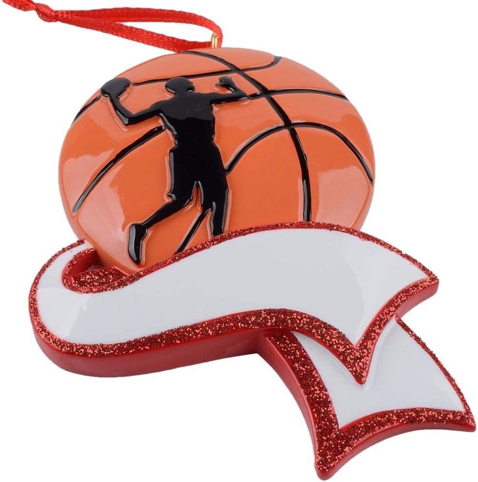 MAXORA Basketball Boy Christmas Ornament Personalized Basketball Player Ornament Team Athlete Sports Fan Grand-Son Christmas Ornament : Everything Else