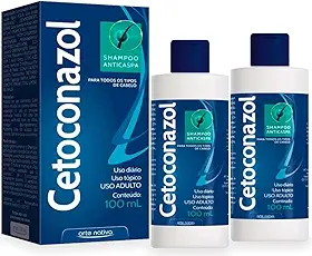 Kit 2 Shampoo Anticaspa 100ml Combate a Caspa com Potência, Coceira e Dermatite Seborreica desde o Primeiro dia de Uso