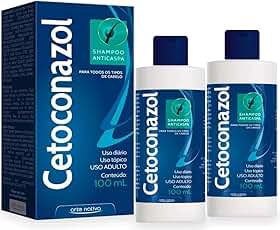 Kit 2 Shampoo Anticaspa 100ml Combate a Caspa com Potência, Coceira e Dermatite Seborreica desde o Primeiro dia de Uso
