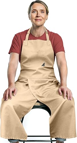 Miniatura 5 de Under NY Sky Delantal de cerámica  Cubierta completa dividida pierna, bucles para toallas  Cobertura más ajustable para hombres y mujeres  esencial