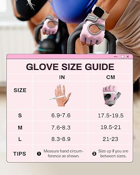 VINSGUIR Weight Lifting Gloves | Breathable Gym Gloves with Anti Slip Padded Palm Protection | Strength Training, CrossFit, Pull-ups, Cycling & Fitness Workout | Durable Microfibre | Men & Women