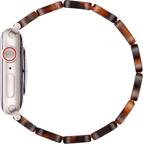 Miniatura 3 de SIBOYL Correa elástica ajustable para Apple Watch Series 10, 9, 8, 7, 6, 5, 4, 3, Ultra, 2, 1 - Correa de resina para iWatch para mujer de 1.654