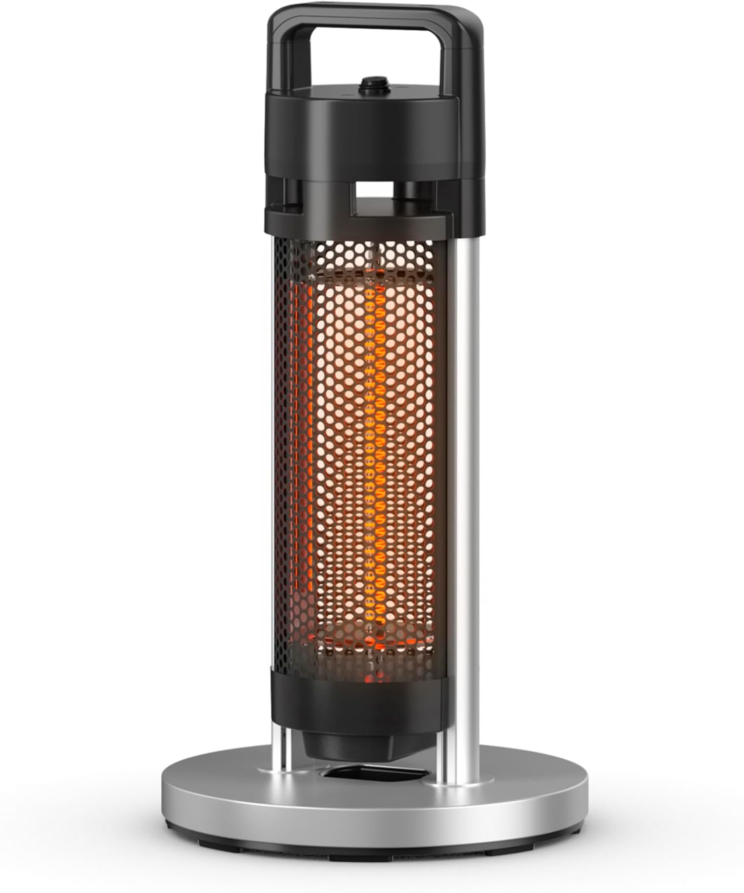 Swan Al Fresco SSwan Al Fresco Portable Electric Stand Patio Heater, SH16330N, Garden and Outdoor Heating, Lightweight, Tip Over Safety Switch, IP44 Approved, 1200w Power, 60cm Height, Black