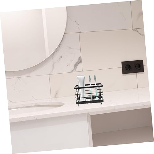 Miniatura 3 de Cabilock Soporte para pasta de dientes, pequeño soporte cromado para cepillos de dientes para baño, inoxidable inoxidable, soporte de exhibición