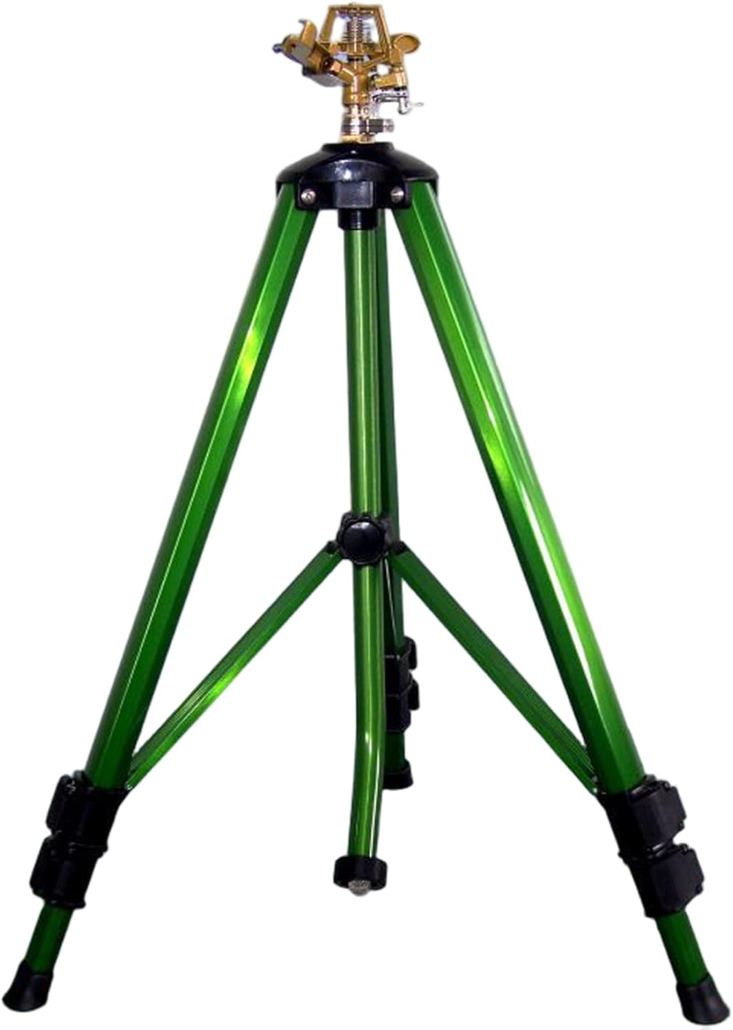 1PC Tripod Sprinkler, Heavy-Duty Sprinkler with Adjustable Height, 360 Degree Brass Head for Large Area Lawn and Garden Watering..