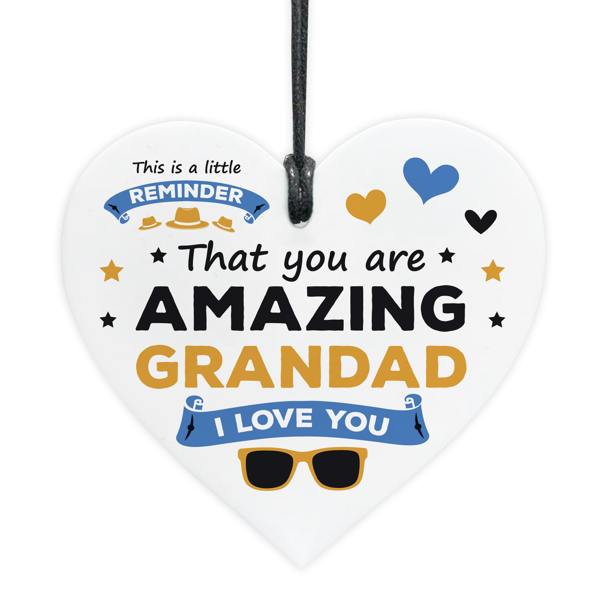 Red Ocean Gift For Grandad For Fathers Day Birthday Amazing Grandad Plaque Gift Him Grandchildren Thank You Gifts Grandparent Keepsake