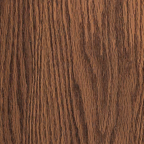 Covers For The Home Deluxe Elastic Edged Flannel Backed Vinyl Fitted Table Cover - Woodgrain (Oak) Pattern - Round Oblong Oval - Fits Tables up to 48" W x 68" L