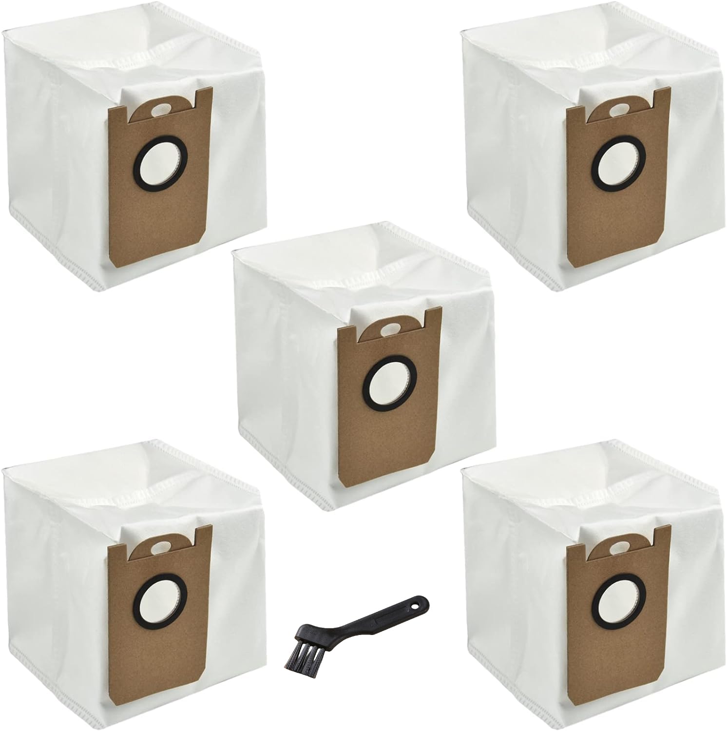 5 bolsas de polvo, bolsas desechables de 3 l, bolsas de repuesto de gran capacidad, accesorios de aspiradora, compatibles con Dreame compatibles con accesorios S10 hasta 60 días de recogida de polvo