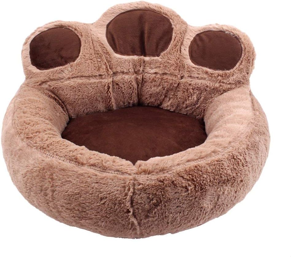 UEETEK Bear's Paw Pet Dog Cat Bed House Soft Warm Kennel Nest Snuggly Pet Sleep Mat Sofa Teddy Doghouse for Small Dog Puppy Cat Kitten…