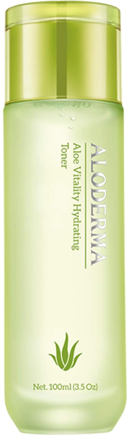 ALODERMA Aloe Vera Vitality Hydrating Toner, Made within 12 Hours of Harvest from 90% Organic Aloe Vera - Mild and Non Irritating, 3.53 oz (100ml) : Beauty & Personal Care