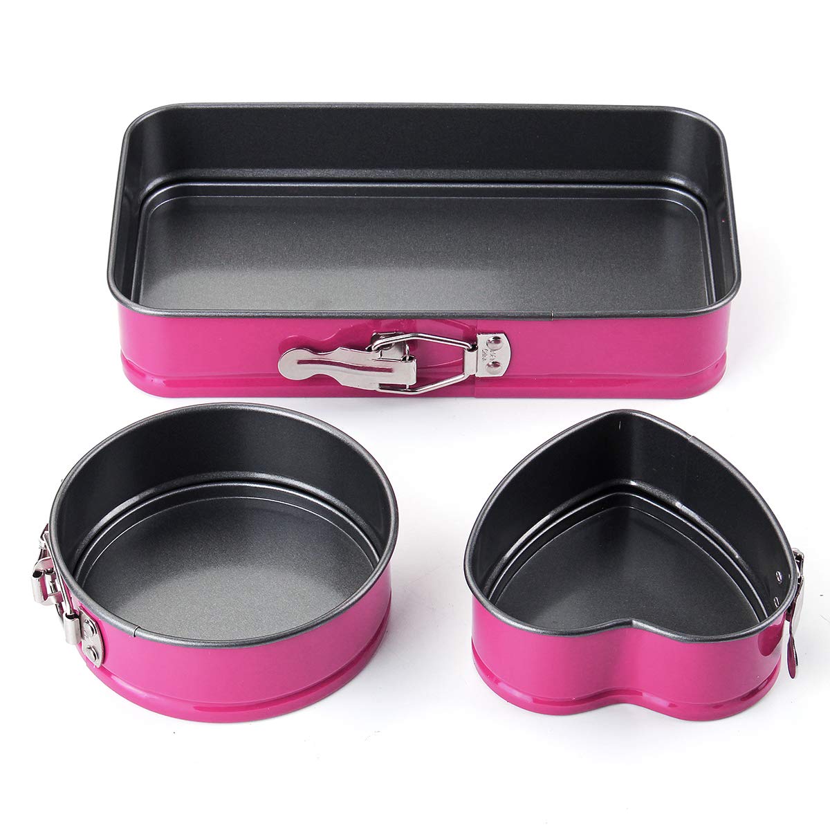 3Pcs Mini Bandeja Antiadherente Para Hornear Molde Para Hornear Bandeja Para Sándwich De Molde Para Hornear De Cocina - Gris
