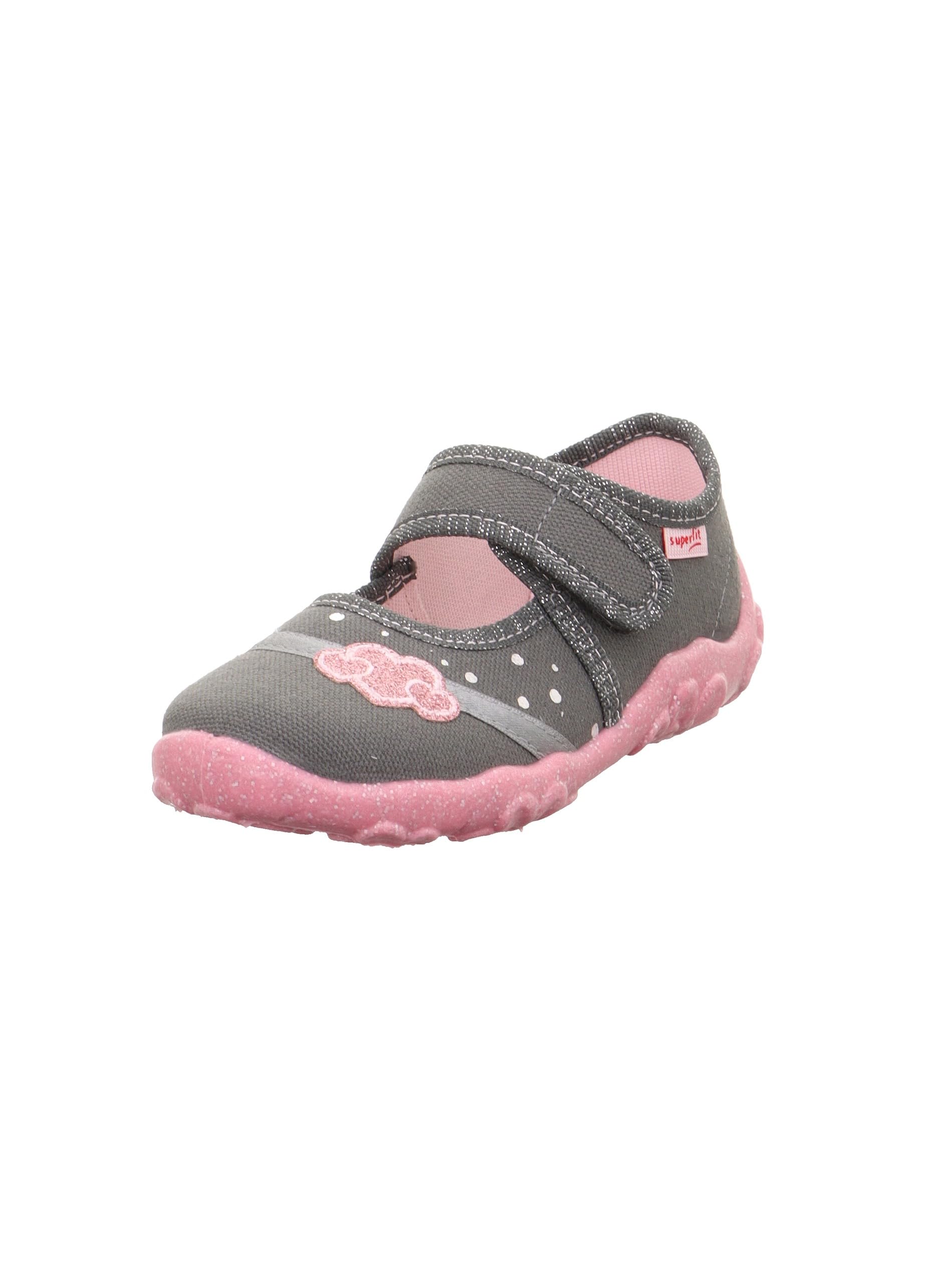 Superfit Girls Bonny Slippers, Grey 2040, 5 UK