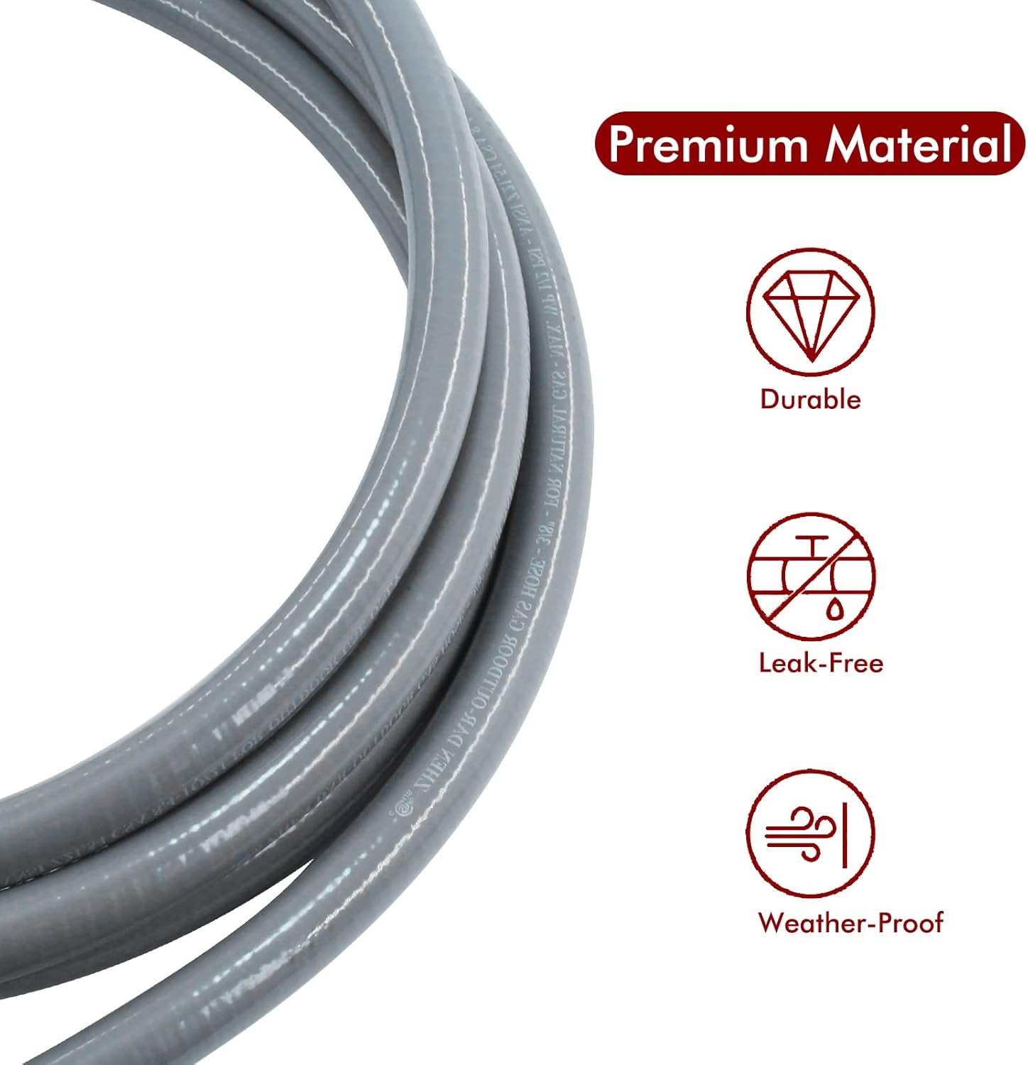 MCAMPAS 5249 Propane to Natural Gas Conversion Kit -10FT 3/8" ID Hose & Orifices for Blackstone 28"/36" Griddles,Compatible with Rangetop Combo,Tailgater & Single Burner Rec Stove