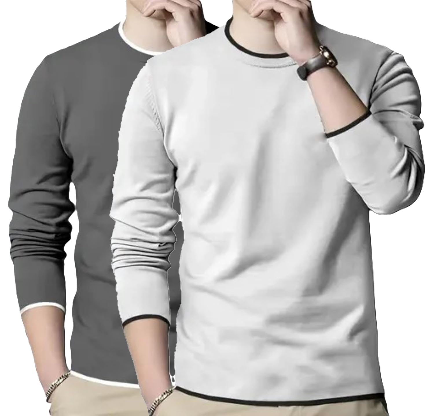DIAZ Men's Solid Regular Fit-Pack of 2-picture-11