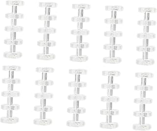 VILLCASE 10 Peças Anel De Segmento De Ligação Fivela Espiral Fio De Ligação Segmentado Fichário Solto Anéis De Fichário Círculo Anéis Redondos Fichários Pasta De Caderno Clipe De Plástico