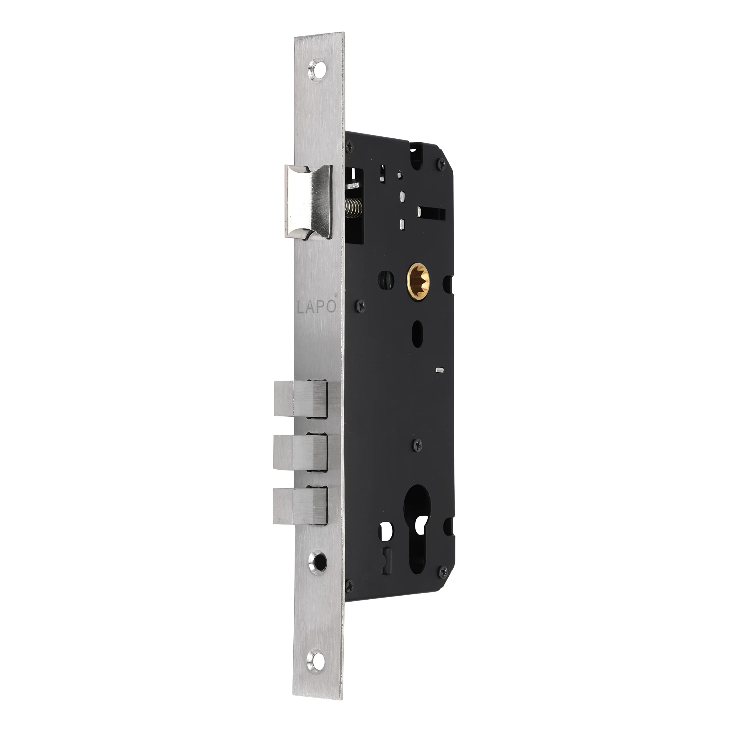 LAPO Heavy Duty Brass Lock Body Set for Wooden Door, Mortise Lock Body, Lock Body 50 mm x 85 mm Three Bullet (Antique Finish)-Pack of 1 pcs — Amazon image 10