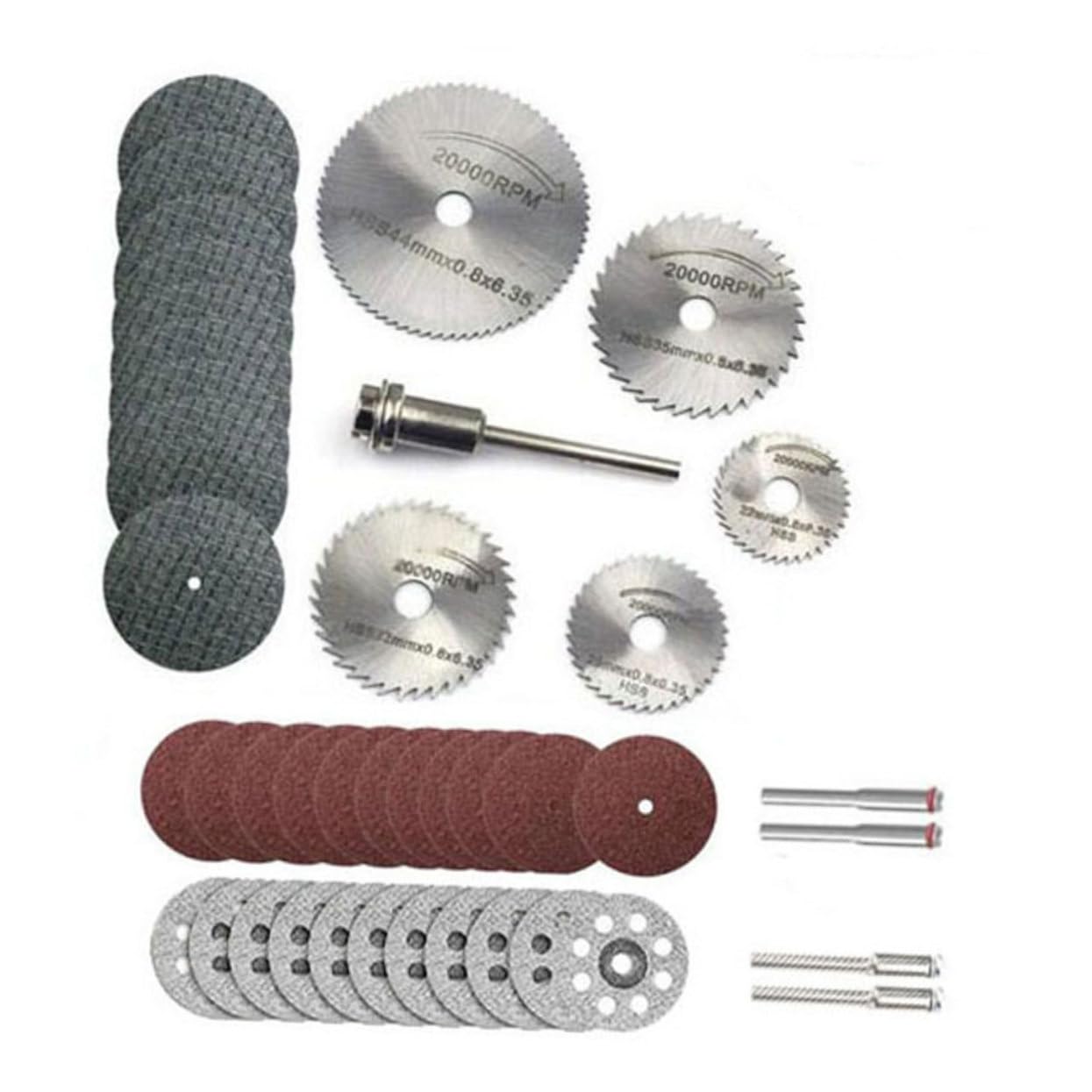 NUOBESTY 60pcs Cutting Wheel Metal and Wood High-Speed Resin Slices for Rotary Tools Compatible Electric Grinders Precision Cutting Discs