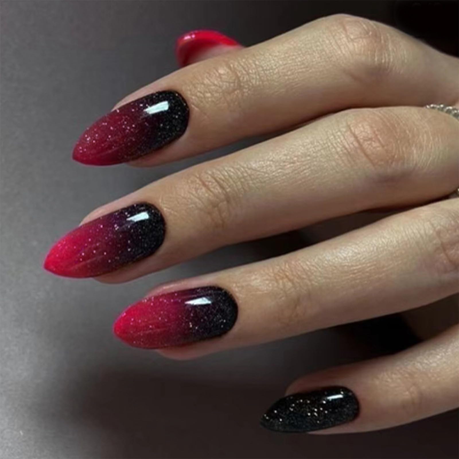 Press On Nails - Instant Almond French Tips -23