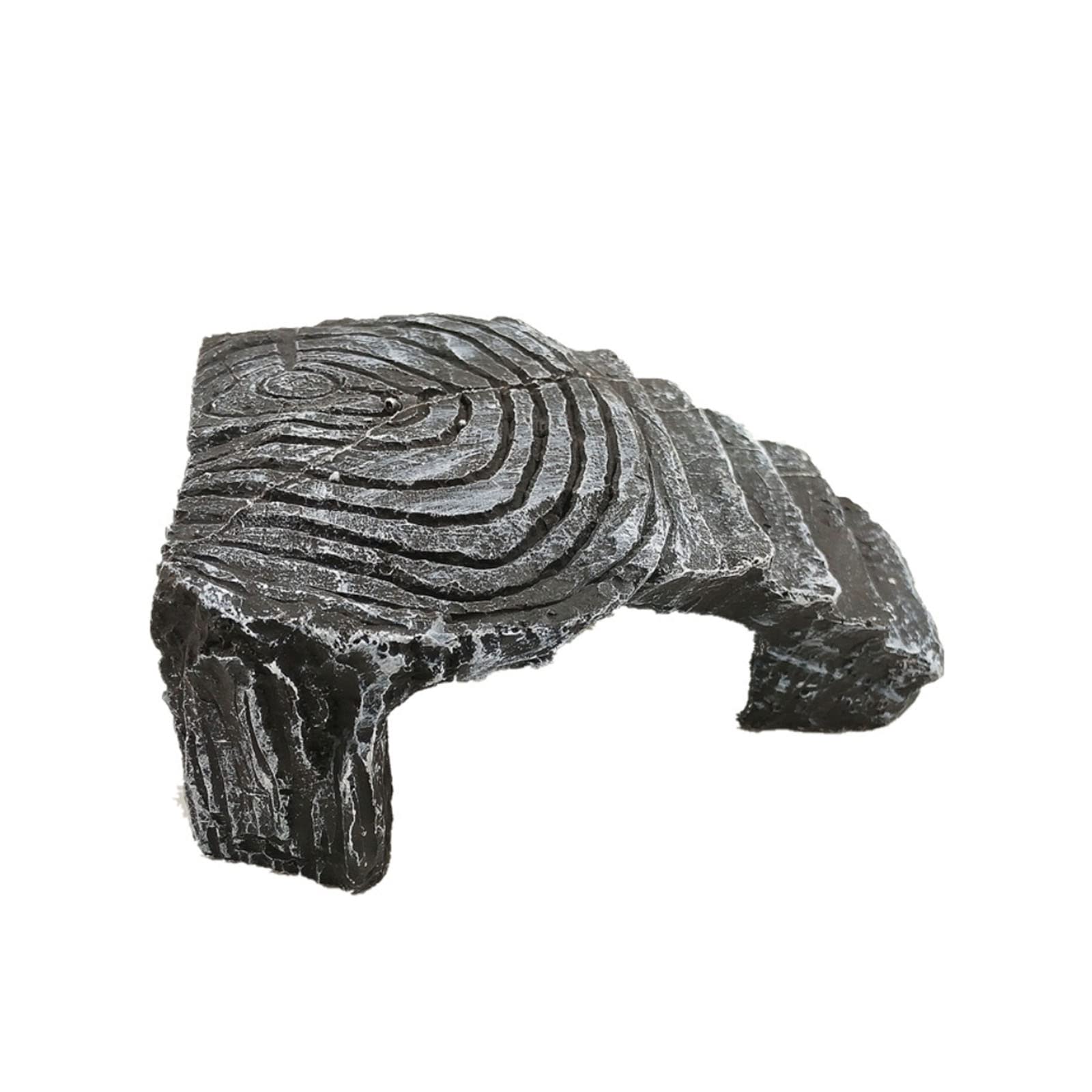 Kewmayer 1 Pieza Caja de Cría para Reptiles Refugio Hábitat,Cueva Acuario Reptil Ocultar Hábitat Escalada Muelle,Tortuga Tank Accesorios, para Reptiles(Pequeña)