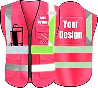 Vista 10 de YOWESHOP El chaleco reflectante de la seguridad de la alta visibilidad modifica el uniforme al aire libre del trabajo