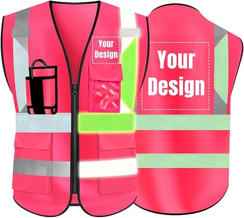 Miniatura 10 de YOWESHOP El chaleco reflectante de la seguridad de la alta visibilidad modifica el uniforme al aire libre del trabajo