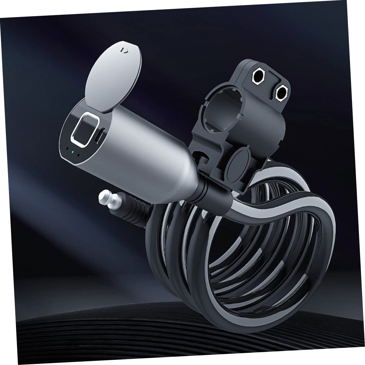 Candado de Bicicleta Huella Dactilar, Cable 1, 5m, 3, 7v