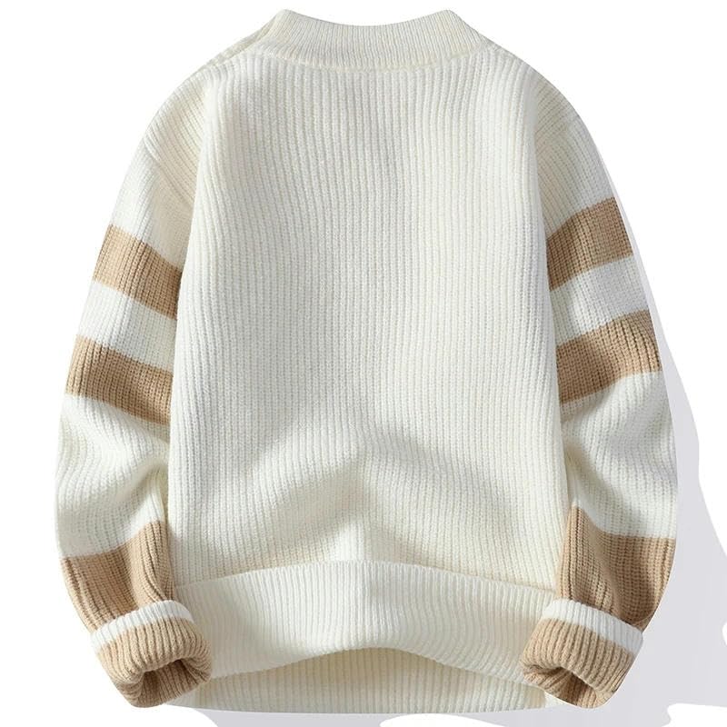Sweaters Men Winter Korean Style Warm Sweater Splicing r Patterns Pullovers3