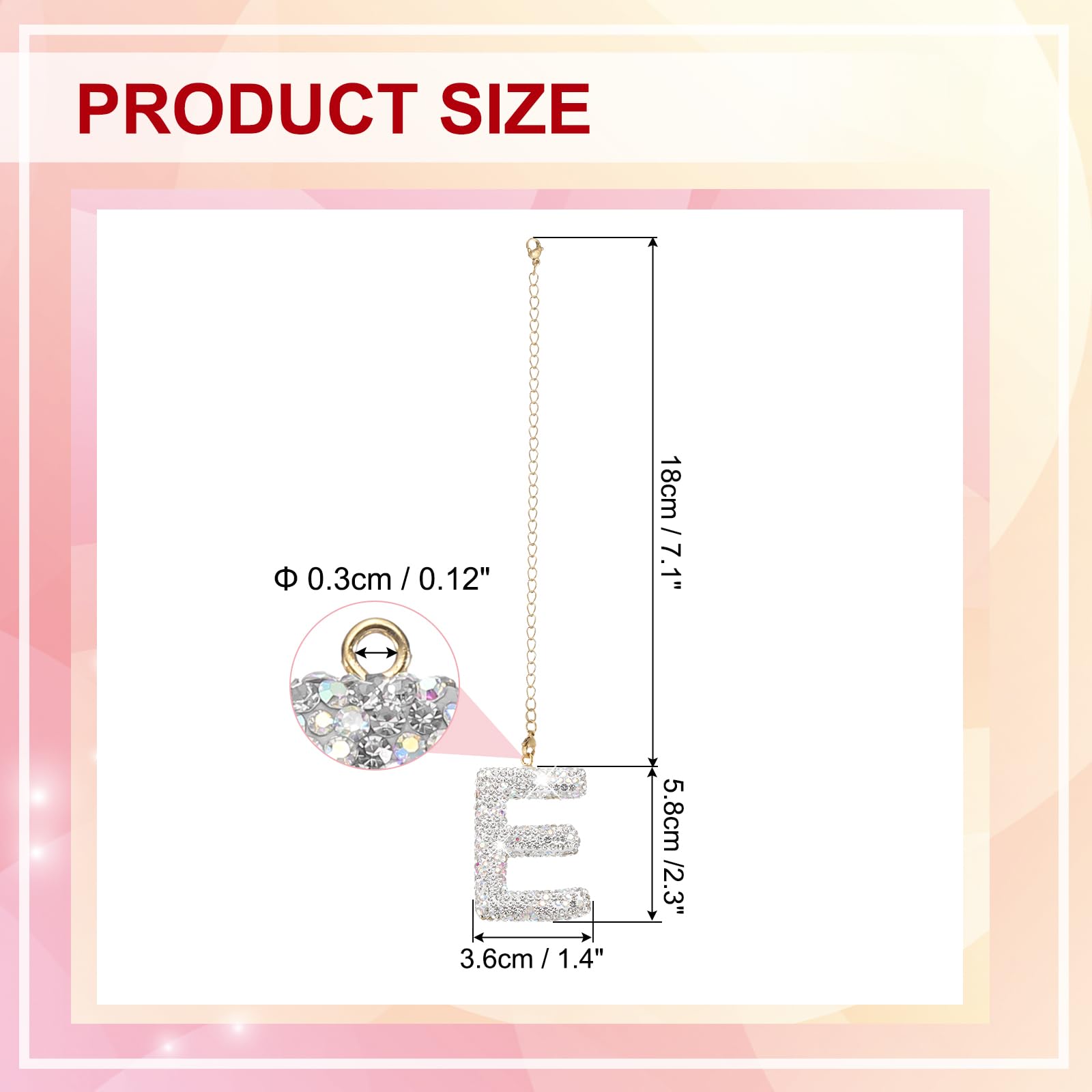 PATIKIL Letter Bag Charm - Image 2