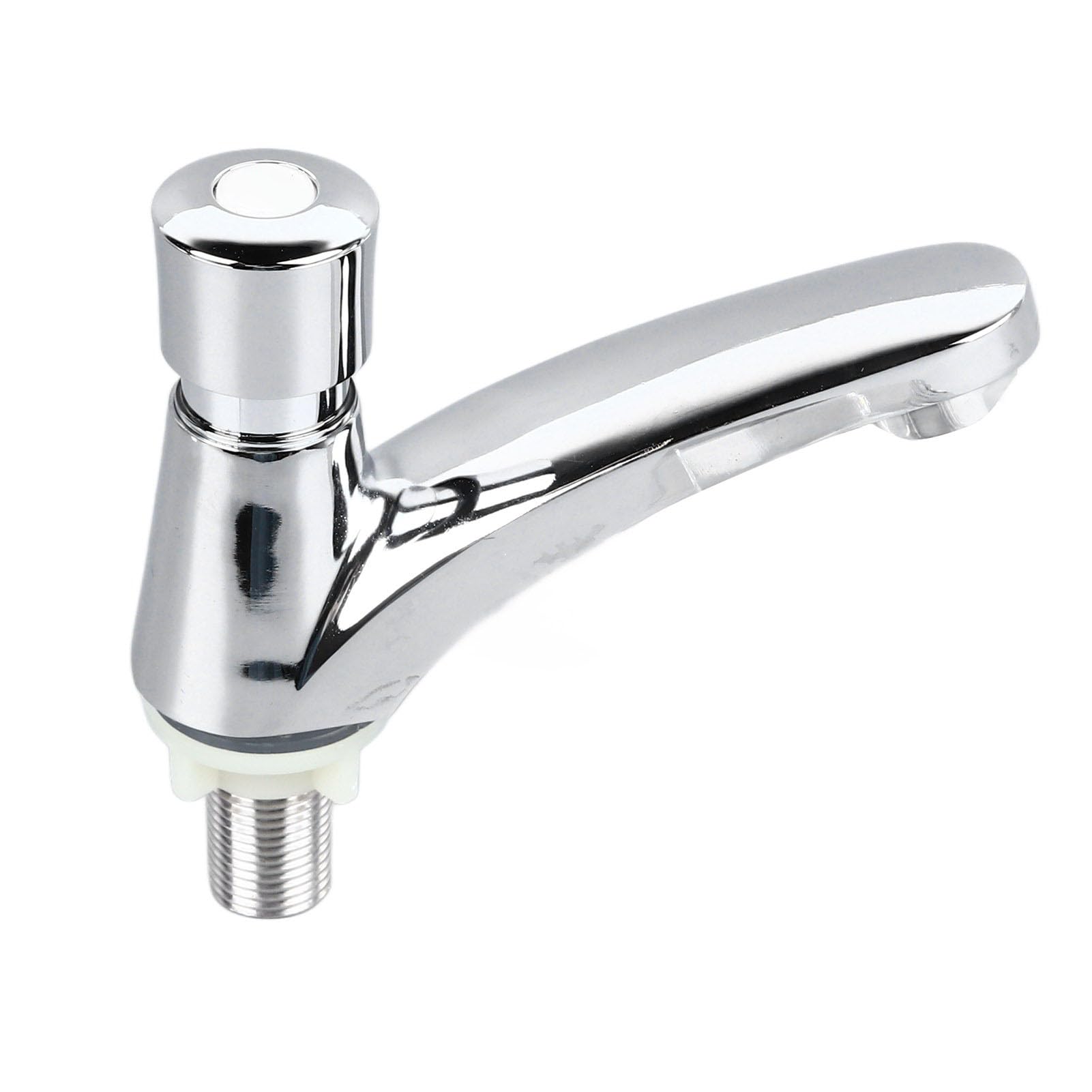 Haofy Robinet à Bouton Poussoir Alliage Cuivre Économie Eau Arrêt Automatique Lavabo Salle Bains Cuisine Hôtel Polyvalent